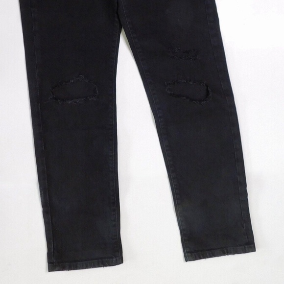 NWT!! Free People WE THE FREE Black Button Fly Denim Jeans Festival Casual 26 - Picture 5 of 13